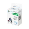 Cartucho de fita de etiquetar em poliéster G&G, transparente com impressão preta, 12 mm x 5,5 m, para Dymo D1 RL-D-Po-622289-BK/CL-12MM*5.5M