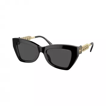 Óculos de sol de mulher Michael Kors MK2205-300587, armação tartaruga escura, lentes cinzento-escuro, 52/19/140 mm