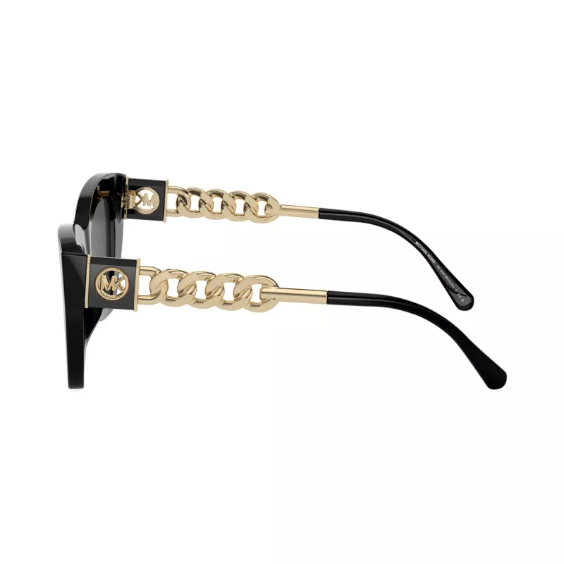 Óculos de sol de mulher Michael Kors MK2205-300587, armação tartaruga escura, lentes cinzento-escuro, 52/19/140 mm