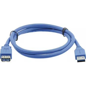 Cabo de extensão USB 3.0 Kramer Electronics ficha macho USB-A para conector fêmea USB-A 3 m preto (96-02310010)