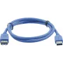 Cabo de extensão USB 3.0 Kramer Electronics ficha macho USB-A para conector fêmea USB-A 3 m preto (96-02310010)