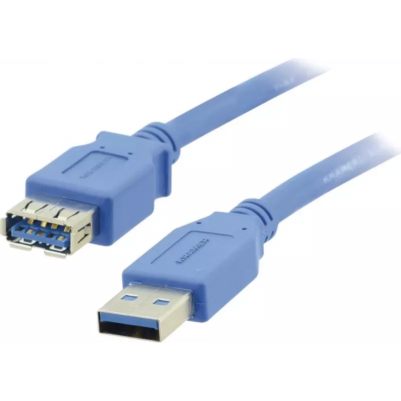 Cabo de extensão USB 3.0 Kramer Electronics ficha macho USB-A para conector fêmea USB-A 3 m preto (96-02310010)