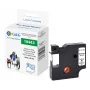 Fita de etiquetar em vinil G&G branca 9 mm x 5,5 m impressão preta (RL-D-Vi-18443-BK/WT-9MM*5.5M)