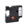 Fita de etiquetar em vinil G&G branca 9 mm x 5,5 m impressão preta (RL-D-Vi-18443-BK/WT-9MM*5.5M)