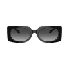 Óculos de sol quadrados de mulher Michael Kors Hvar, armação tartaruga escura, lentes cinzentas degradê, 56 mm MK221530058G5