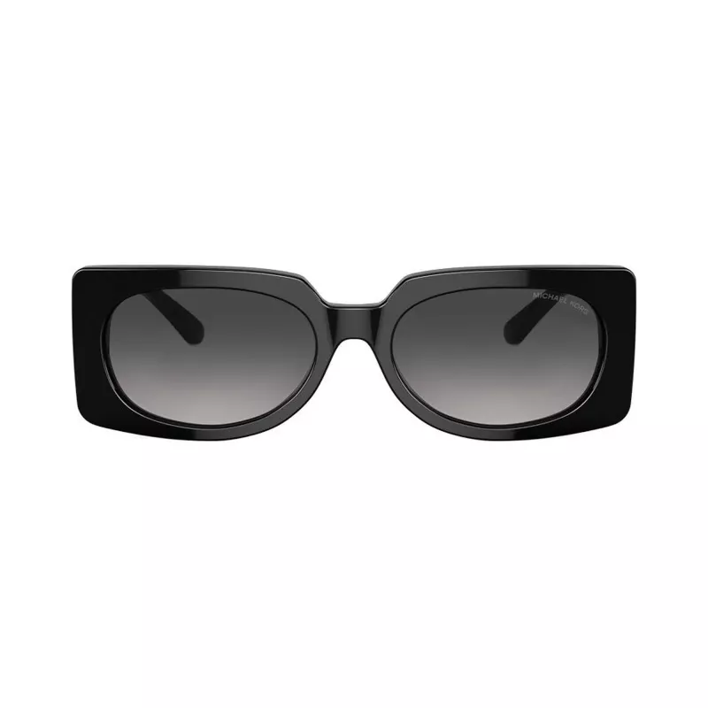 Óculos de sol quadrados de mulher Michael Kors Hvar, armação tartaruga escura, lentes cinzentas degradê, 56 mm MK221530058G5