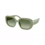Óculos de sol de mulher Tory Burch TY7218U20228E, quadrados, armação Havana castanha, lentes castanhas degradê, 54 mm