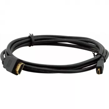 Cabo HDMI High-Speed com Ethernet Kramer C-HM/HM/A-D-10, Micro HDMI para HDMI, 3 m, 4K@60Hz, preto 97-01116010