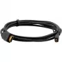 Cabo HDMI High-Speed com Ethernet Kramer C-HM/HM/A-D-10, Micro HDMI para HDMI, 3 m, 4K@60Hz, preto 97-01116010