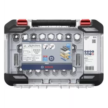 Conjunto de 11 serras copo Bosch 2608594426 Progressor para madeira e metal (20-76 mm) com adaptadores Power Change e brocas-piloto