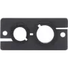 Módulo de parede Kramer WCP-21 - passagem de cabos - preto (85-0002199)