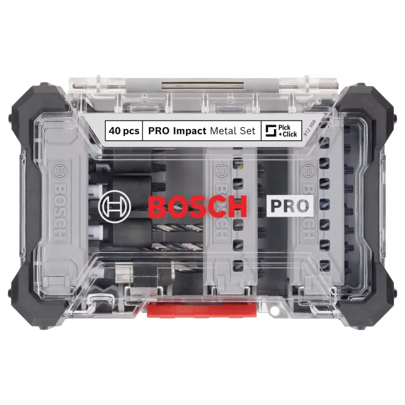 Conjunto de 40 pontas de aparafusar e brocas para metal Bosch PRO Impact (2608521U86)