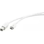 Cabo USB 2.0 Kramer Electronics C-USB/CB-6, ficha USB-C para ficha USB-B, 1,8 m, branco 96-02357106