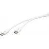 Cabo USB 2.0 Kramer Electronics C-USB/CB-6, ficha USB-C para ficha USB-B, 1,8 m, branco 96-02357106