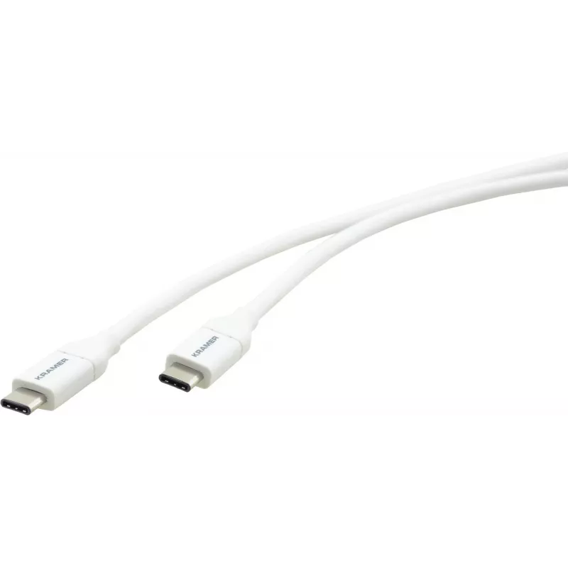 Cabo USB 2.0 Kramer Electronics C-USB/CB-6, ficha USB-C para ficha USB-B, 1,8 m, branco 96-02357106