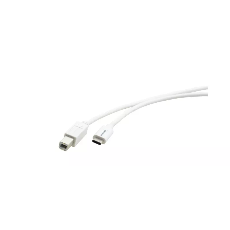 Cabo USB 2.0 Kramer Electronics C-USB/CB-6, ficha USB-C para ficha USB-B, 1,8 m, branco 96-02357106