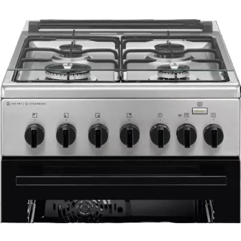 Fogão a gás independente Electrolux LKK560010X Série 600 com forno elétrico, preto, 50 cm