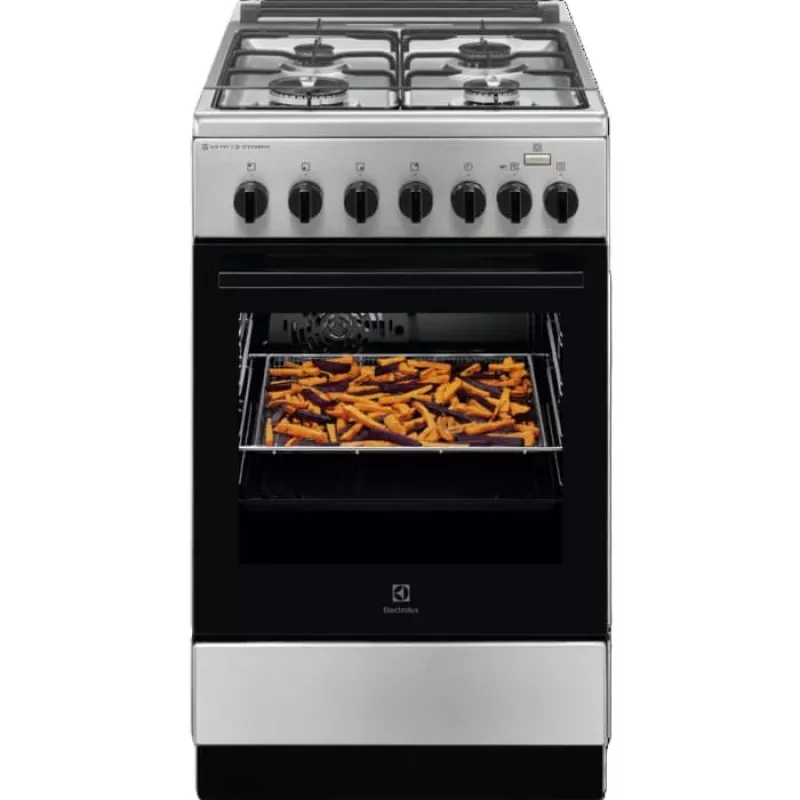 Fogão a gás independente Electrolux LKK560010X Série 600 com forno elétrico, preto, 50 cm