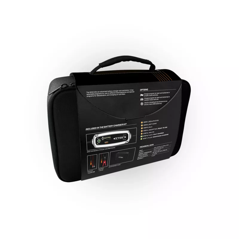 Carregador de bateria automático para automóvel CTEK MXS 3.8 Power Kit 40-765 12V 3.8A IP65