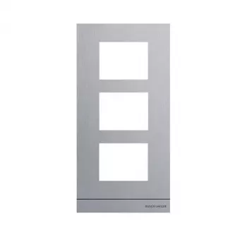Placa frontal BUSCH-JAEGER 41393CF-S-03 Áudio 1/3, aço inoxidável 2TMA130160X0062