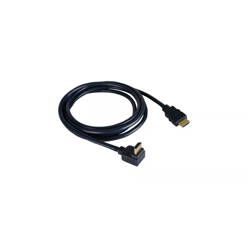 Cabo HDMI High-Speed com Ethernet Kramer C-HM/RA-3, angular para reto, 0,9 m, cinzento, 4K 97-0143003