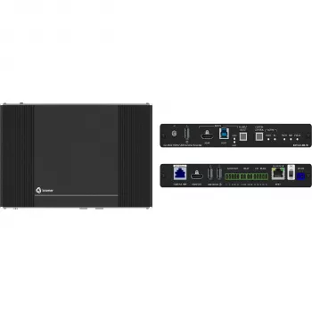Kramer Electronics EXT3-21-XR-TR HDMI AV+ USB+ GE comutador inteligente PoE de 2 vias Tx e comutador Rx 2x1 (50-80584090)