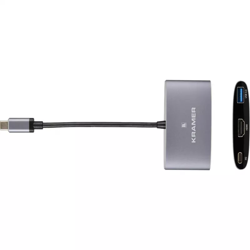 Kramer KDock-1 Docking station USB-C com HDMI, 2x USB 3.0, Gigabit Ethernet, 60W PD 91-00016099
