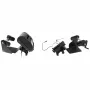 Brodit Suporte de impressora com função de rolo de etiquetas para Zebra Alpha 30L/40L, VESA75, AMPS, MultiMoveClip, Power Block 217034
