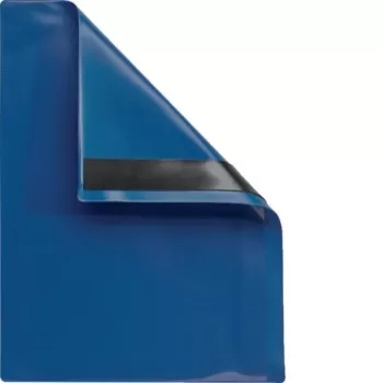 HAGER FZ757M Porta-documentos magnético DIN A4, transparente/cinzento