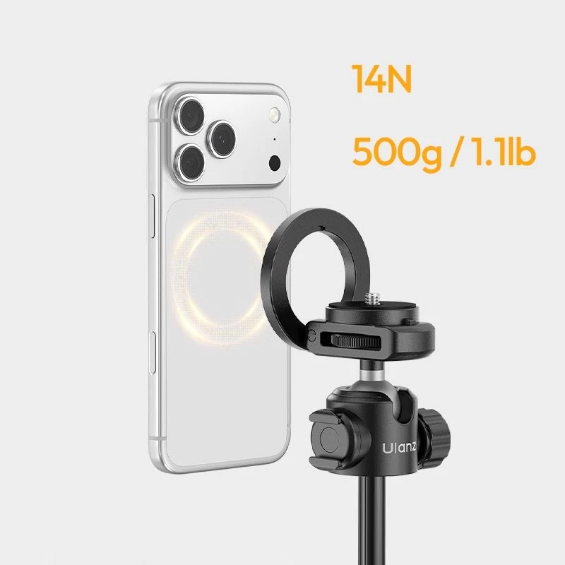 Pau de selfie com tripé ULANZI MT-44 M MagSafe com disparador Bluetooth, 149 cm, branco
