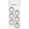 Autocolantes de papel coroa de porta 3D Artoz, pack de 6 185600-221