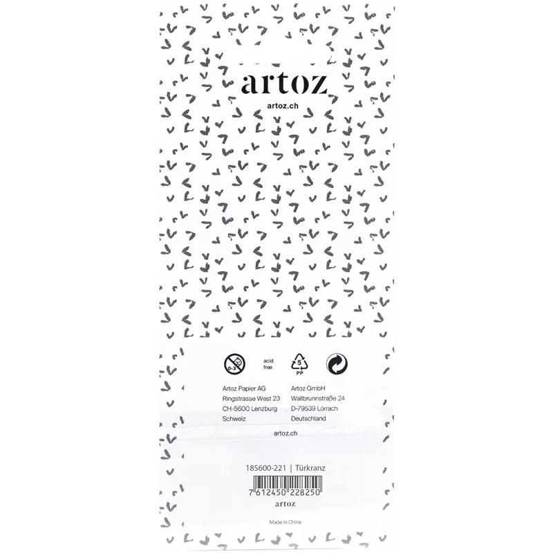 Autocolantes de papel coroa de porta 3D Artoz, pack de 6 185600-221