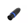 Conector macho de cabo de altifalante speakON Neutrik NLT4MXX-BAG de 4 polos, preto