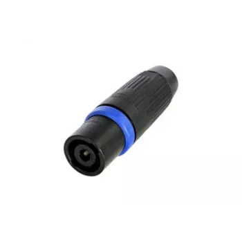 Conector macho de cabo de altifalante speakON Neutrik NLT4MXX-BAG de 4 polos, preto