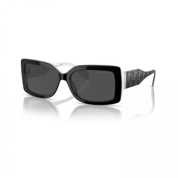 Michael Kors Hvar MK21653920875 óculos de sol de mulher, armação tartaruga escura, lentes castanhas degradê, 56-17-140 mm