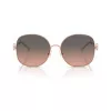 Tory Burch TY6112-3358G9 óculos de sol de mulher, armação Havana, lentes castanhas degradê, 56mm
