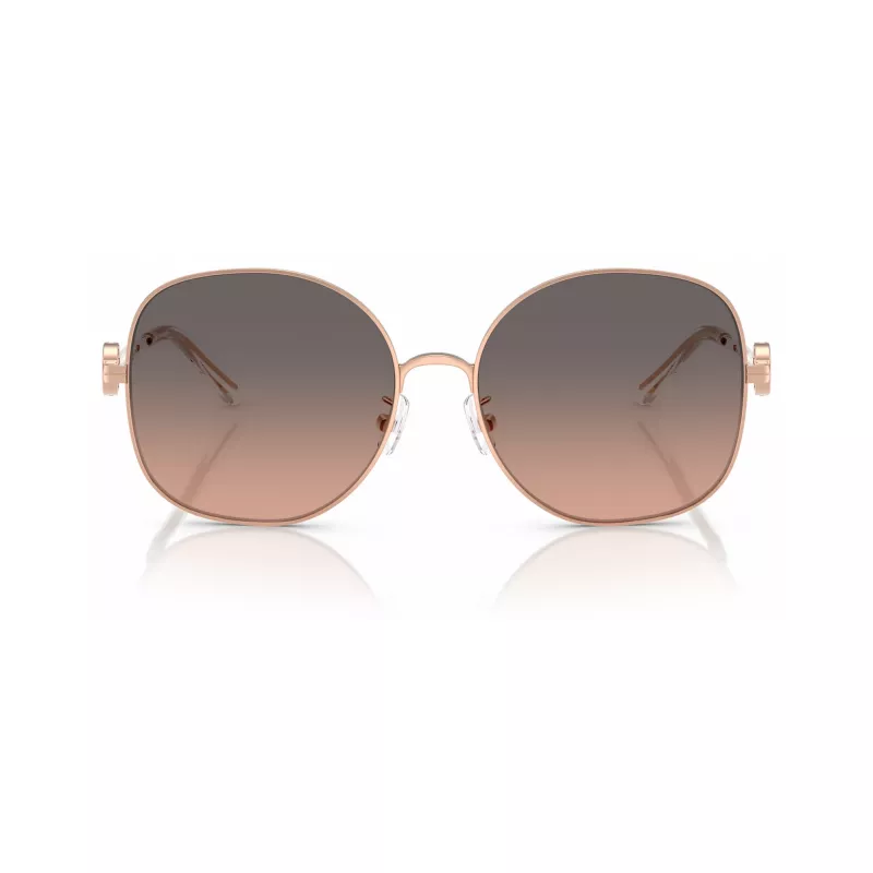 Tory Burch TY6112-3358G9 óculos de sol de mulher, armação Havana, lentes castanhas degradê, 56mm