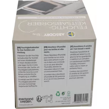 Absodry Duo Family absorvedor de humidade para roupa e têxteis, 2x 100 g (220-dft-e8)