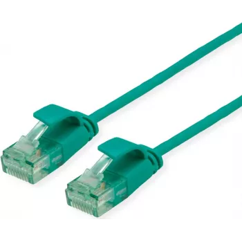 ROLINE RM cabo de rede UTP Cat.6A/Class EA SLIM verde 0,15m 21.45.3430