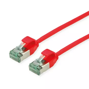 ROLINE RM cabo de rede U/FTP Cat.6A/Class EA SLIM vermelho 0,3m 21.45.3311