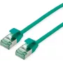 Cabo de patch ROLINE RM U/FTP Cat.6A Class EA Slim verde 0,15m 21.45.3330