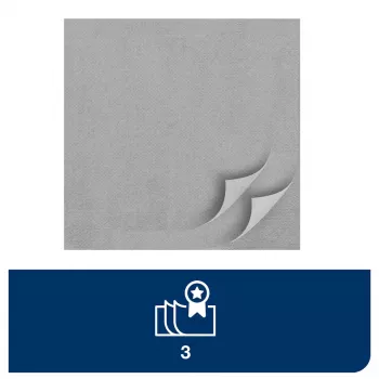 Guardanapos TORK Soft Dinner Advanced antracite 3 camadas 39 x 39,5 cm, 100 unidades (509401)