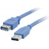 Cabo de extensão USB 3.0 Kramer Electronics ficha USB-A macho para conector USB-A fêmea, 1,6 m, preto (96-02310006)