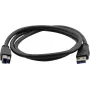 Cabo USB 3.0 Kramer C-USB3/AB-6, ficha USB-A macho para ficha USB-B macho, 1,83 m, azul 96-0235006