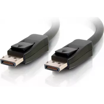 Cabo DisplayPort C2G de 10,0 m com bloqueio, ficha macho-ficha macho, 4K 60 Hz, preto 84405