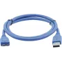 Cabo USB 3.2 Gen 1 Kramer C-USB3/MICROB, USB-A para Micro-USB B, 1,8 m, azul 96-02356006