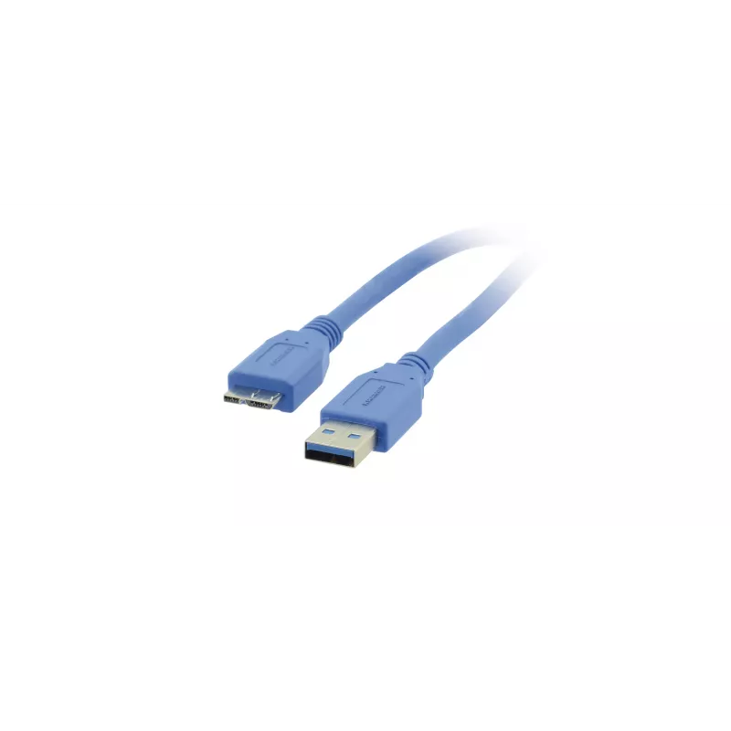 Cabo USB 3.2 Gen 1 Kramer C-USB3/MICROB, USB-A para Micro-USB B, 1,8 m, azul 96-02356006