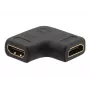 Adaptador de acoplamento HDMI Kramer AD-HF/HF/RA-FLAT fêmea para fêmea angular 99-9797211
