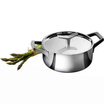 Panela Electrolux E9KLSA11 com tampa, 3 L, redonda, cromada
