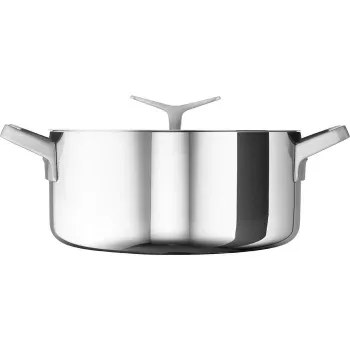 Panela Electrolux E9KLSA11 com tampa, 3 L, redonda, cromada